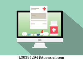 online doktor, medyczny, konsultacja