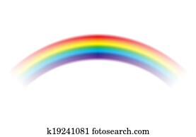 Rainbow on white background. Rainbow on white background.