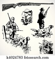 Vector Vintage Hunting Rifles and Graphics Vector Vintage Hunting Rifles and Graphics