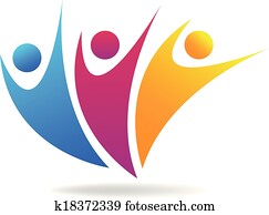 vektor, von, leute, soziales, medien, logo