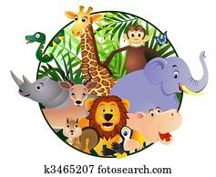 בעל חיים, ציור היתולי