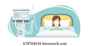 ה, חולה, is, *משקר/שוכב, בבית החולים, ב, a, ventilator., להלחם, ה, coronavirus.