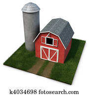 Barn and Silo Barn and Silo