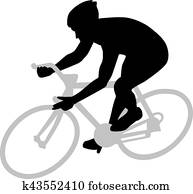 Cycling Silhouette Cycling Silhouette