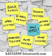 Passwords Written on Sticky Notes Passwords Written on Sticky Notes