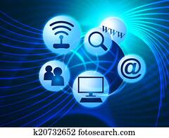 Social Media Shows World Wide Web And Blogging Social Media Shows World Wide Web And Blogging