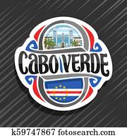 Vector logo for Republic of Cabo Verde