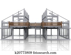 bouwsector, van, een, woning