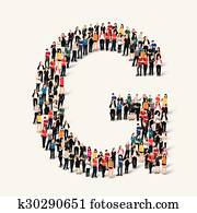 group people letter form group people letter form