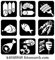 meat food icons