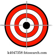 red white and black bullseye target red white and black bullseye target