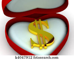 æske, idet, hjerte, hos, dollar., 3