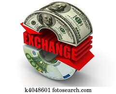 貨幣, exchange., dollar., 歐元