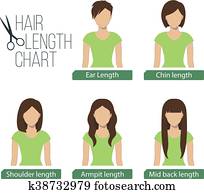 Hair Length Chart Short Medium Long