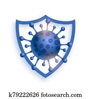 הגן, להגן על, וירוס, להכנס, מושג, רקע