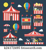 Flat design of carnival festival Flat design of carnival festival