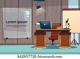 Medical Doctor Clinic Office Empty Cabinet Workplace