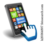 Online shopping on Smartphone Online shopping on Smartphone