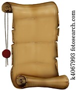 טופס, גלול, כתב יד