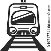 電車 列車 地下鉄 アイコン ベクトル グラフィック クリップアート 切り張り イラスト 絵画 集 K Fotosearch