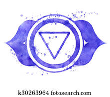 Ajna chakra symbol.