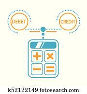 concept of calculation debit and credit,