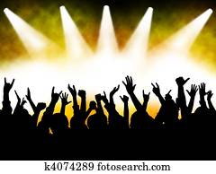 Concert crowd Concert crowd