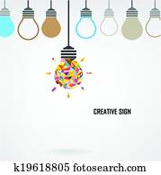 Creative light bulb Idea concept background Creative light bulb Idea concept background
