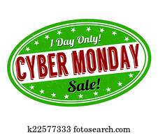 cyber, montag, briefmarke cyber, montag, briefmarke