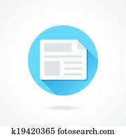 Vector Newspaper Icon Vector Newspaper Icon