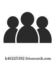 קבץ, אנשים, איקון