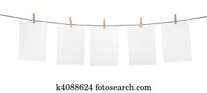 5 clean sheets on clothesline