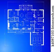 Architectural blueprint background. Vector Architectural blueprint background. Vector