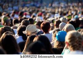 Large crowd of people Large crowd of people