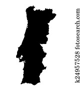 pretas, mapa, de, portugal pretas, mapa, de, portugal