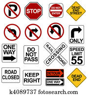 Road Sign Set