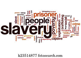 Slavery word cloud