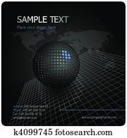 negro, elegante, diseño corporativo