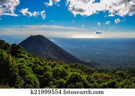 Izalco Volcano from Cerro Verde National Park, El Salvador Izalco Volcano from Cerro Verde National Park, El Salvador