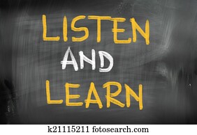 Listen And Learn Concept Listen And Learn Concept