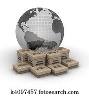 Shipping worldwide concept Shipping worldwide concept