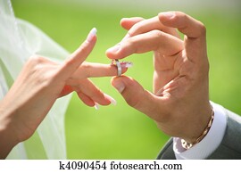 החלף, של, צלצולים של חתונה