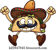 Cartoon taco Cartoon taco