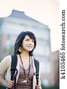 gemischtrassig, student