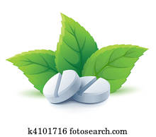 natural medical pills with green leaves natural medical pills with green leaves