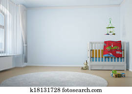 Nursery room with crip Nursery room with crip