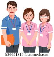 Smiling caregivers Smiling caregivers