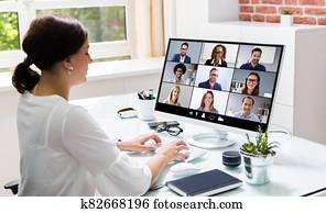 אונליין, ועידה של וידאו, התקשר