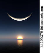 חייך, ירח, עלית שמש