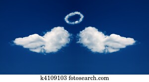 כנפיים של מלאך, ו, חשרה, יצור, מ, עננים